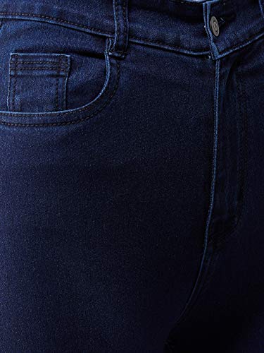 Image of Dolce Crudo Women's Skinny Fit High Rise Cropped Length Stretchable Denim Jeans