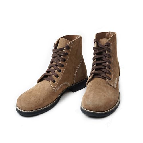 WWII M1943 Boots US Vintage Men Leather Hiking Short Boots Remake WW2 Combat Shoes2