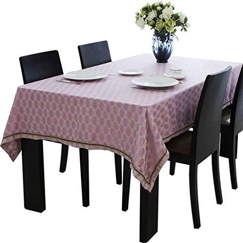 Nappe ronde en chenille MU style européen pour table de salle à manger