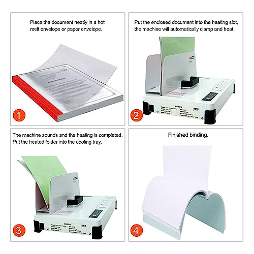 Relieur de document de bureau 300W pour assembler 500 feuilles sans effort