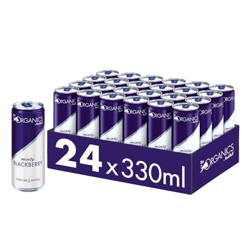 ORGANICS Minty Blackberry by Red Bull - 24er Palette Dosen - Bio-Erfrischungsgetränke mit - 100% natürliche Zutaten EINWEG (24 x 250 ml)