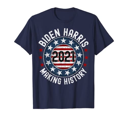 Biden Harris Inauguration 2021 Making History Retro Vintage T-Shirt