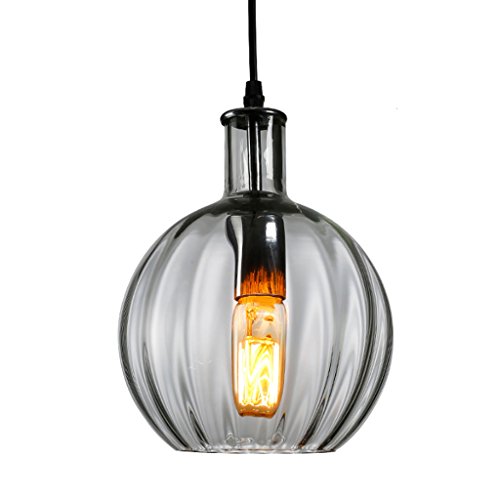 TangMengYun Lámparas de araña de Cristal Creativa nórdica, luz de Techo Colgante Retra de 1 Cabeza, lámpara del café del Restaurante Bar Lámpara Colgante Iluminación Colgante (Color : A-18 * 24CM)