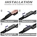 Dual Rubber Blade Windshield Wipers for Mazda CX-5 CX-9 2017 2018 2019 2020 2021 2022 2023 2024 2025 Automotive Replacement Wiper Blades CX5 CX9 24