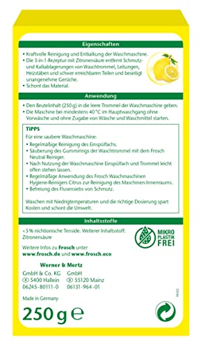 Frosch Citrus Waschmaschinen Hygiene-Reiniger, 250 g, 113989 2