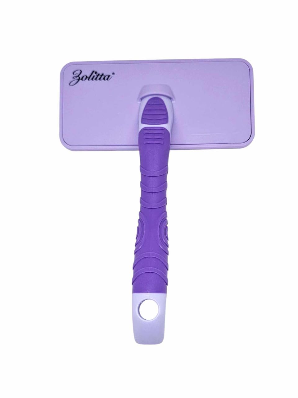 Zoltta Medium Purple Fluffing brush for dogs, cats, Bichon, Maltese, Pomeranian, Doodle detangling