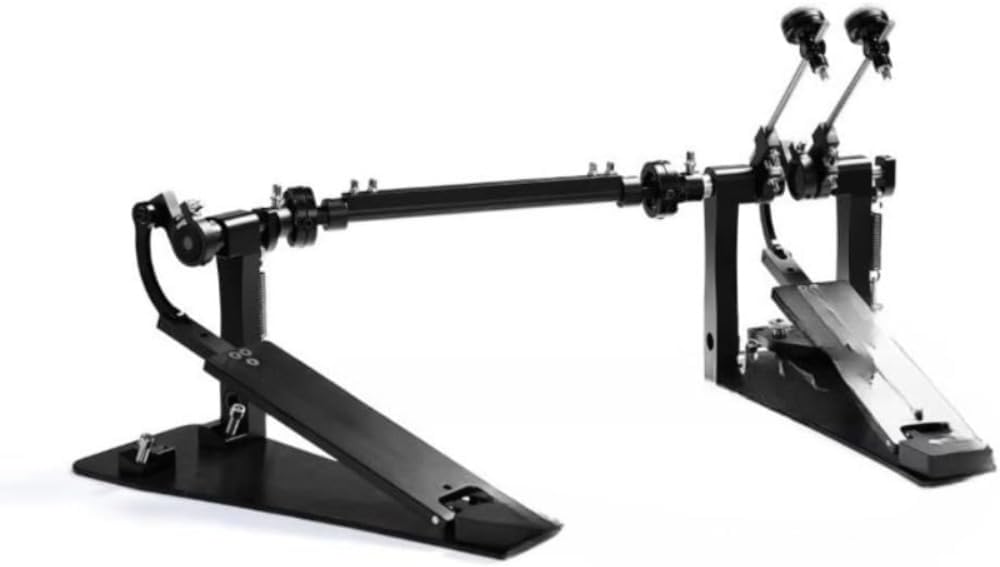 Double Bass Drum Pedal Direct Drive Double Kick Pedal, Bass Drum Double Pedal Drum Hardware: Direct-Drive Dual Linkage System - Aluminum Alloy Frame Structure | Smooth Response Control