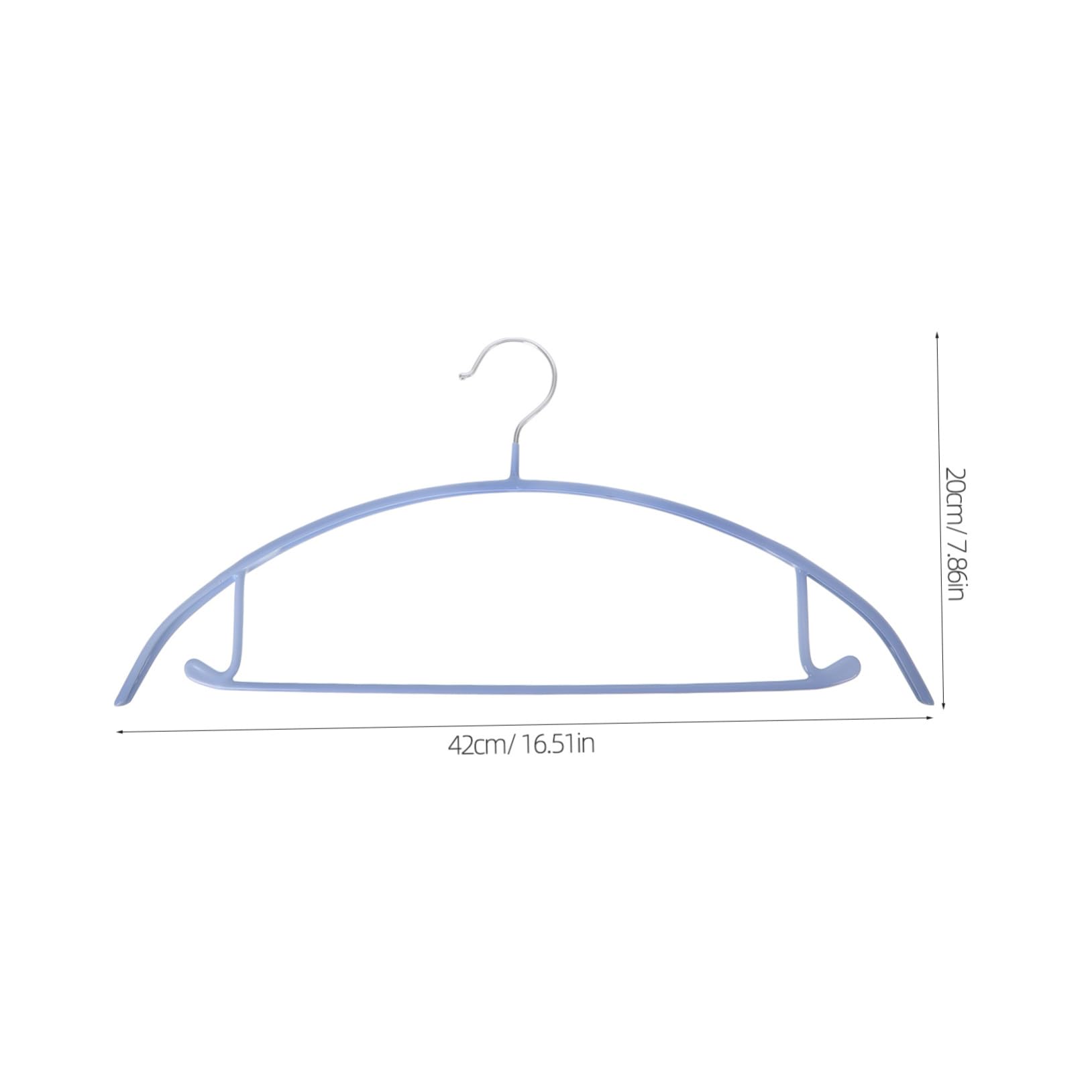 OUNONA 10Pcs Semicircle Clothes Hangers with Non Slip Coating Skid Design for Space Saving Closet Organization High Load Bearing for Home Use