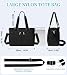 Imagen de BTNEEU Bolso Mujer Grande Bolso Bandolera Mujer Nylon Bolso Shopper Impermeable Bolsos Tote Bag Multiples Bolsillos Bolso de Hombro con Correa Desmontable Bolso para Portatil Viaje Trabajo