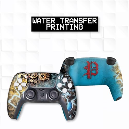 Image of Dishonestty Custom PS-5 Controller Wireless compatible with Play-Station 5 Console by BCB Controllers | Proudly Customized in USA with Permanent HYDRODIP Printing(NOT JUST A SKIN)(MODDED)