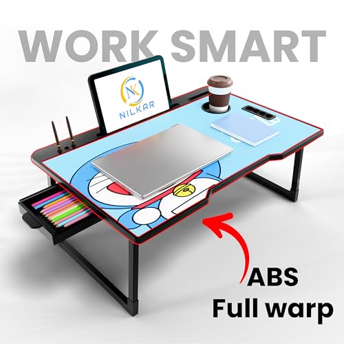 Image of Study Table Bed Table Premium Laptop Table /Foldable and Portable Wooden /Writing Desk for Office /Home /School (COTTED DRMS)
