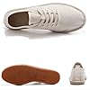 Men's Canvas Espadrilles Lace up Summer Shoes, Lightweight Casual Walking Trainers for Men, Woven Breathable Upper, Soft Flat Sole, Natural Jute Trim Design, Flexible & Airy Fit #5