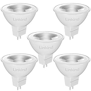 Linkind GU5.3 MR16 LED 5W Lampe 12V, 50 Watt ersetzt, 2700K Warmweiß 36° Abstrahlwinkel LED Spot MR16, 520Lm AC/DC…