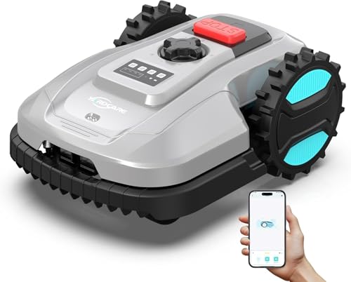 YARDCARE E400 Robot Cortacesped con Control App,hasta 400m²,Altura de Corte de 20 a 60 mm, Sensor de Lluvia, Robot Cortacésped 18 cm de Ancho de Corte,Menos de 60 dB YARDCARE E400 Robot Cortacesped con Control App,hasta 400m²,Altura de Corte de 20 a 60 mm, Sensor de Lluvia, Robot Cortacésped 18 cm de Ancho de Corte,Menos de 60 dB
