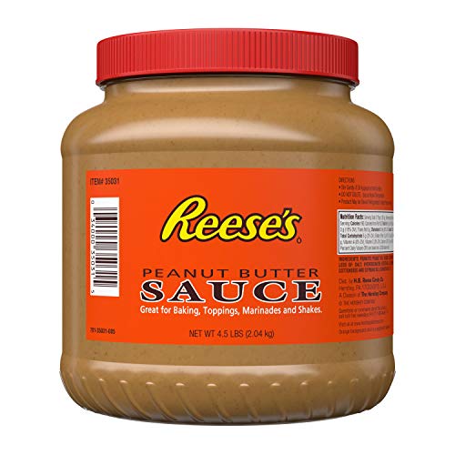 Reese's Peanut Butter Sauce 4.5 Pounds 2.04KG -Baking-Toppings-Marinades-Shakes