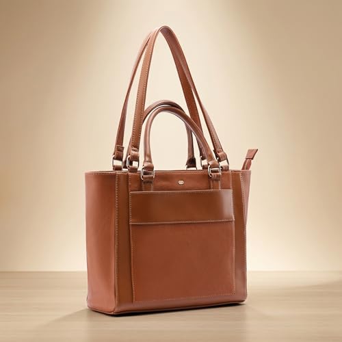 Image of Symbol Premium Women's Tote Hand Bag crafted from Imported PU | Stylish | Office Use - 14 inch Laptop