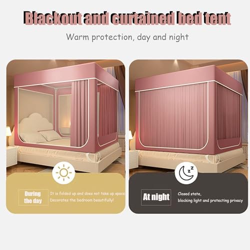 Tente en U à trois portes pour créer une cabane de lit cosy - 6