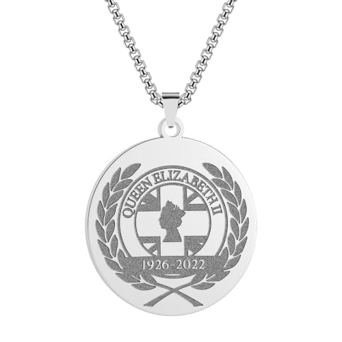 Image of men's necklaces,Women Dainty Necklace Handmade Queen Commemorate Pendant Necklace Gift