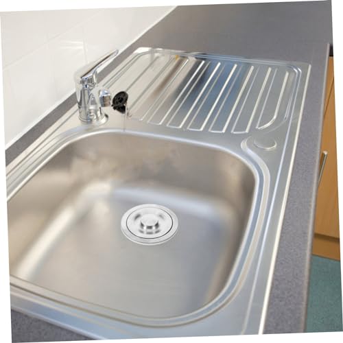Colador para fregadero de acero inoxidable con cubierta de cesta profunda miniatura 5
