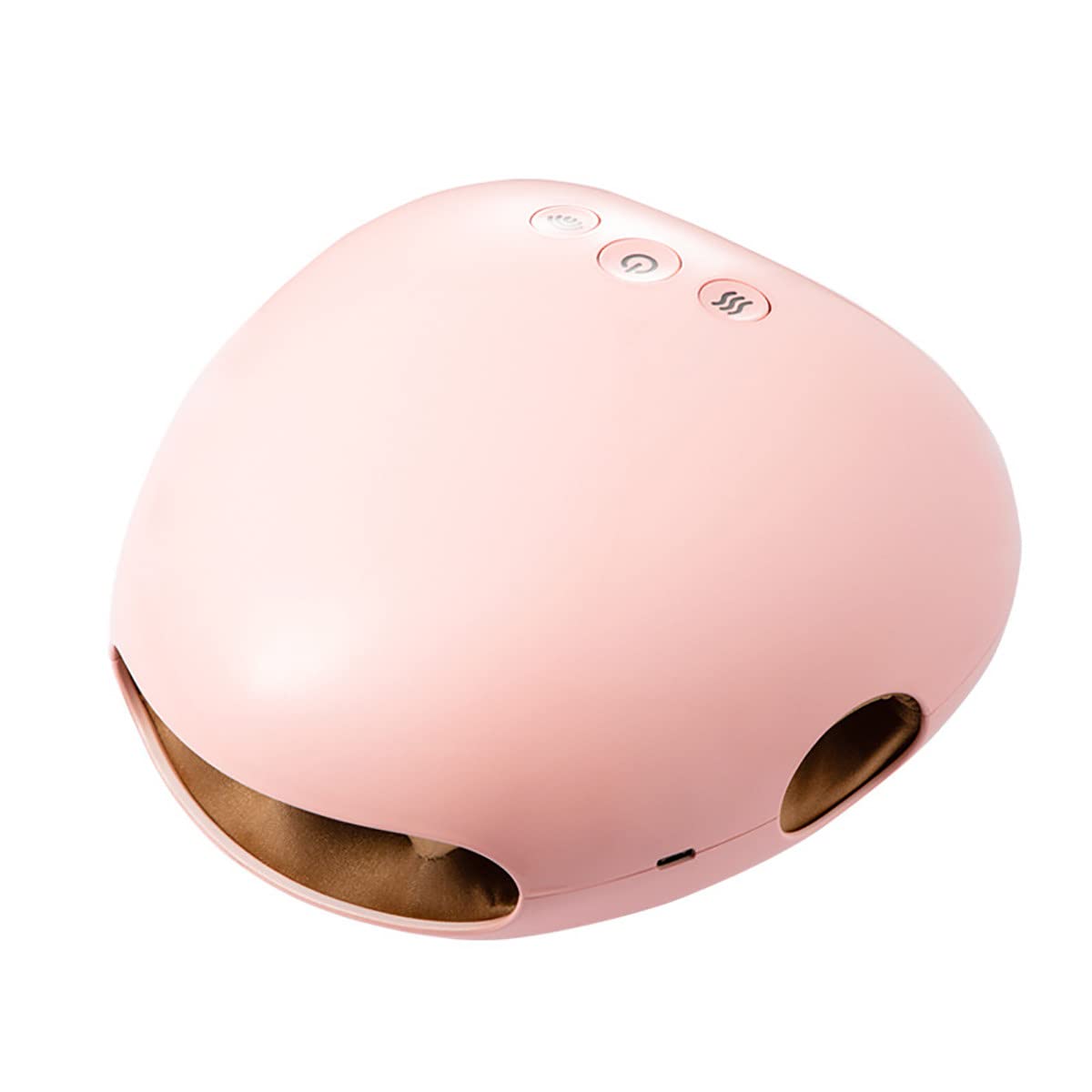Masajeador de Manos inalámbrico de 5 W con compresa Caliente de 45 ℃, Ajuste de 3 velocidades, sincronización Inteligente, masajeador de Dedos para aliviar la tensión y la Fatiga,Pink
