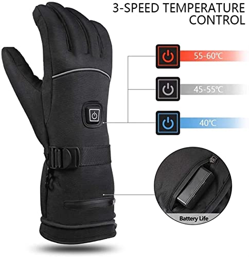 Gants chauffants électriques cyclisme pêche randonnée mixte USB