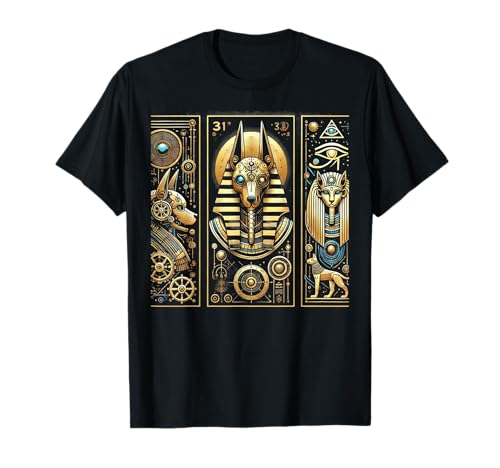 Egypt Anubis OVNI Portal Más Allá Ciencia Ficción Camiseta
