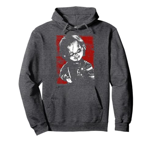 Child's Play Chucky Distressed Portrait Pullover Hoodie