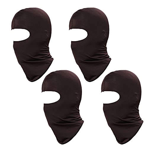 N/C 4 Pieces Balaclava Face Mask Cooling Face Cover Sun Hood Uv Protection For Men Women Kids Lightweight Dustproof Fishing Motorcycle Running Cycling (Coffee) #TOP18
