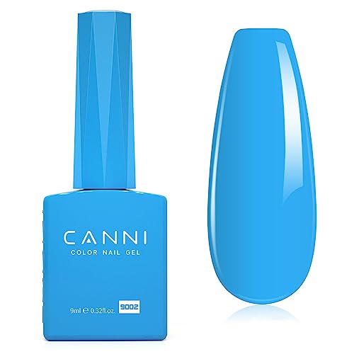 CANNI Esmaltes Semipermanentes de Uñas en Gel azul blue Pintauñas Semipermanentes Apto Para Principiantes Manicura