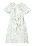 Geraffter Ausschnitt mimo Mädchen (Kids) Sommerkleid mit Print 24930129, Türkis, 122