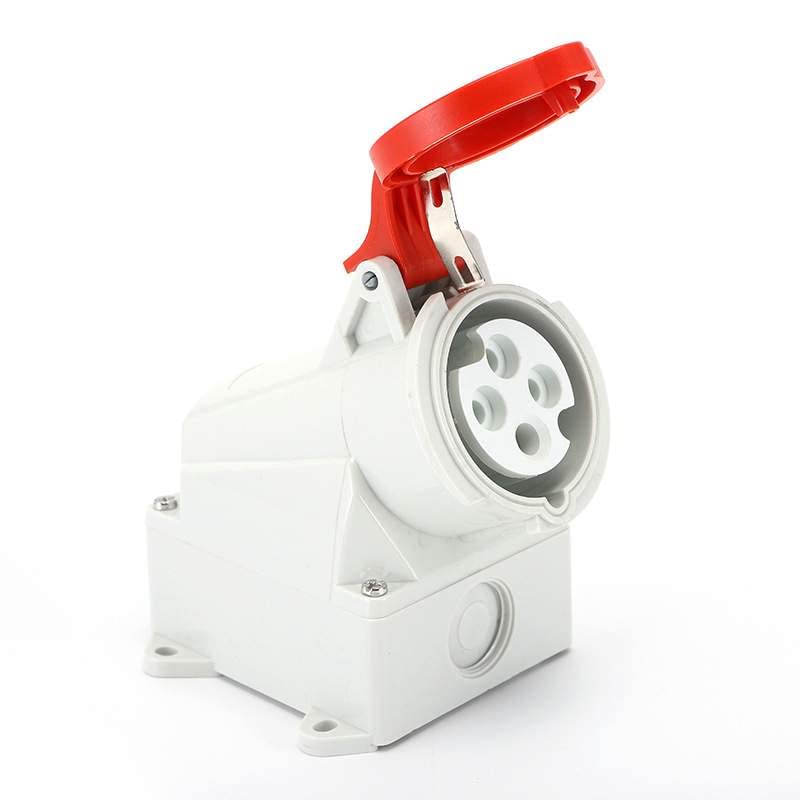 IEC60309 Waterproof CEE Industrial Connector Socket 4Pin 16A 380V-415V 3P+E IP44 (Type-1）