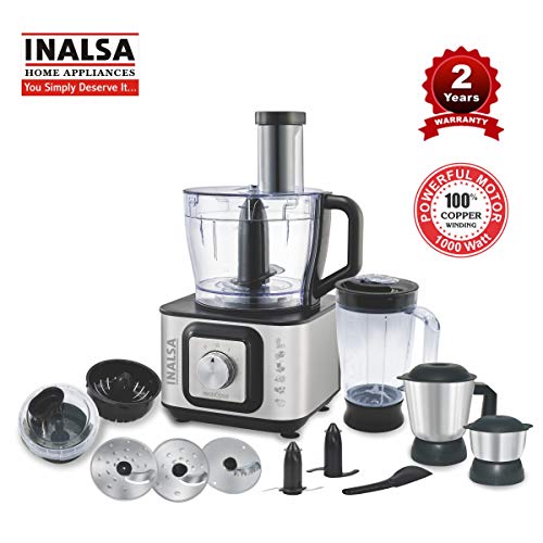 Compare Inalsa Food Processor INOX 1000Watt + Inalsa Hand Blender