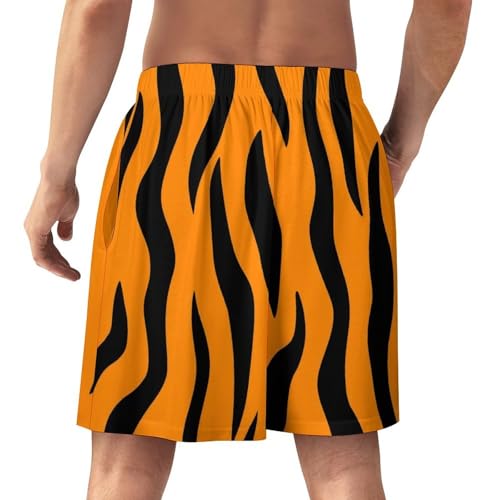 Soft Pajama Bottoms for Men, Lightweight Comfy Pajama Shorts Elastic Waistband Lounge Shorts3