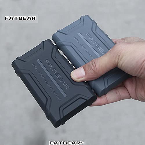 Fat Bear Rugged Shockproof Armor Protective Shell Skin Case Cover for Sony Walkman NW-A300 Series NW-A306 NW-A307 (Black)