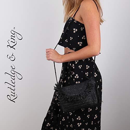 Rutledge & King Straw Crossbody Bag - Straw Bag with Handle - Straw Purse3