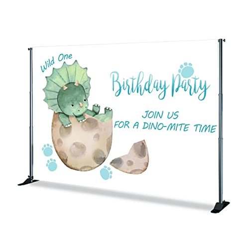 Hintergrundbanner mit Cartoon-Dinosaurier-Motiv, Kolaimo, Fotostudio, Babyparty, Dekoration, Jungen und Mädchen…