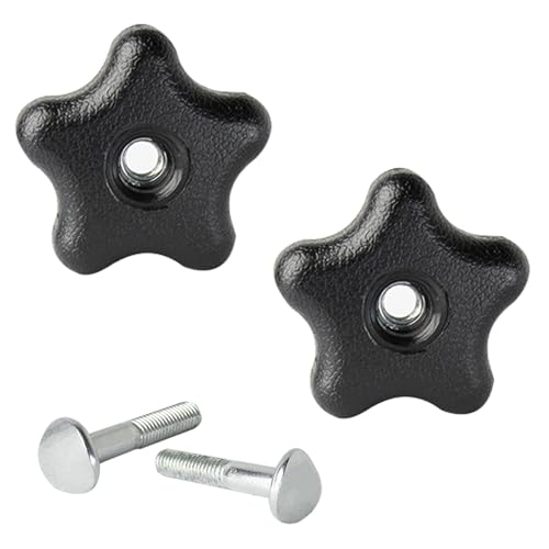 2-Pack Handle Knob with Screw Bolt & Washer Compatible with Toro Snow Blowers and Lawn Mowers Models 92-2260, 106-4161, 107-3844 Replacement Parts for Snow Blower & Lawn Mower Repair