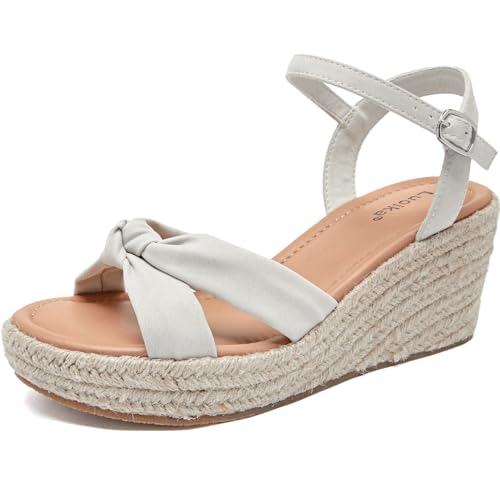 Luoika Women's Wide Width Wedge Sandals