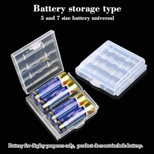 9 Pcs AA/AAA Cell Battery Storage Case Holder Box, Clear Cell Battery Case, Hard Plastic Batterys-Storage Boxes for AA AAA Batteries and Rechargeable Batteries - Image 4