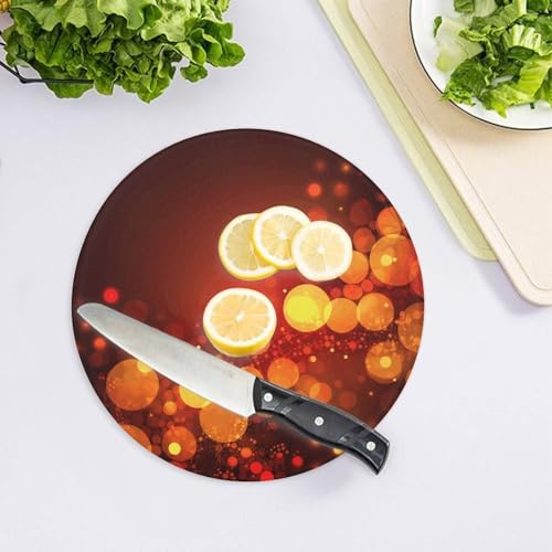 Planche à découper en verre avec impression déco pour cuisine et chef à la maison