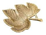 kreatives Wohnen Dekoschale Schale Aluminium Leaf gold o. silber Blattschale gold