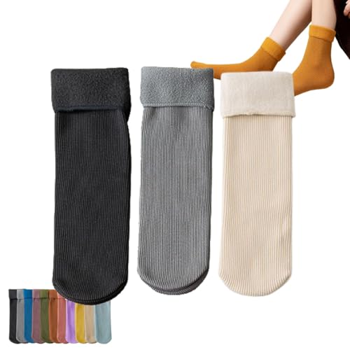 Thermal Velvet Slim Socks, Fleececozy - Ultra Soft Velvet Slim Thermal Socks, Fleececozy Socks for Seniors Women Men