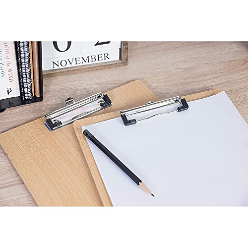 Juvale-Wooden-Clipboards-with-Low-Profile-Clip-for-Classroom-and-Office-9-x-15-in-6-Pack