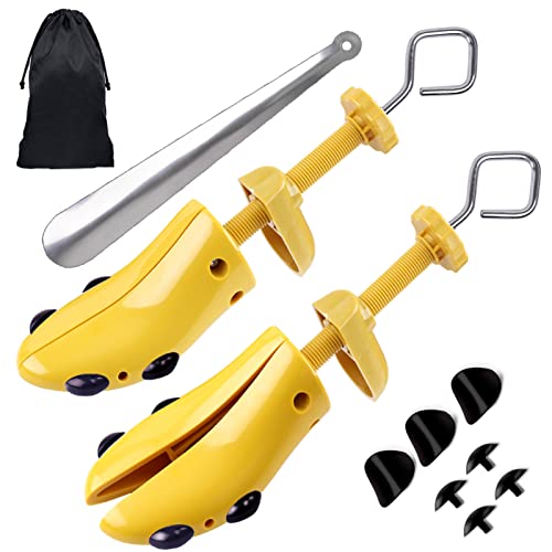 Shoe Stretcher Men, Pair of 4 way Adjustable Shoe Widener Exp&er to Stretch Length Width Height for...