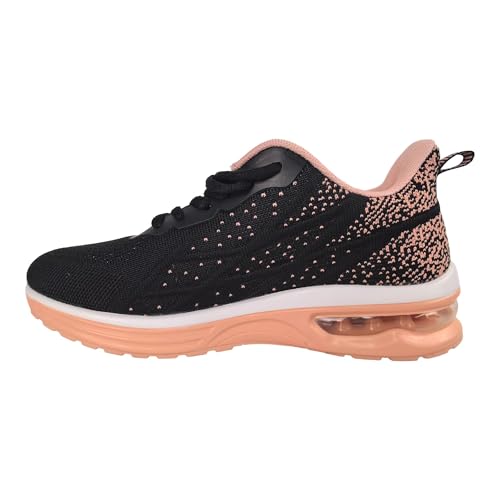 Chaussures de course pour femme GANNOU au style tendance pour le jogging et le tennis en noir 42