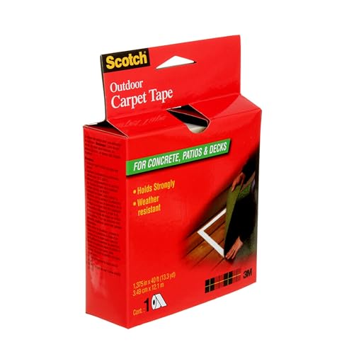 Image of 3M Scotch Double-Sided Carpet Tape 1.3 in x 40 ft - Heavy Duty Indoor /Outdoor Rug Gripper for Hardwood, Vinyl, Tile & Concrete Floors - Non-Slip Adhesive for Area Rugs and Mats