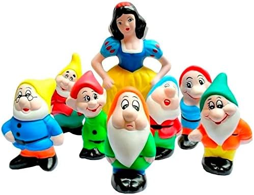 Kit Branca De Neve E Os 7 Anões em Cerâmica Decorativos Grande - ...