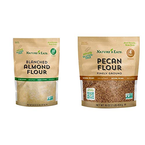 Nature's Eats Blanched Almond Flour, 64 Ounce & Pecan Flour Finely Ground, 16 Ounce #TOP2