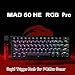 BOYI H60Pro Hollow Aluminum Rapid Trigger Magnetic Switch 60% Mechanical Keyboard,Hall Effect 8K Polling Rate RGB Wired Skeleton Aluminum CNC Gaming Keyboard (Black H60 PBT Keycaps)