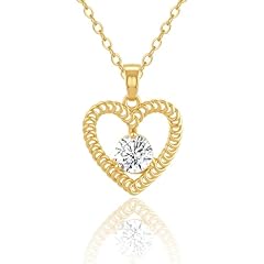 hollow out heart necklace